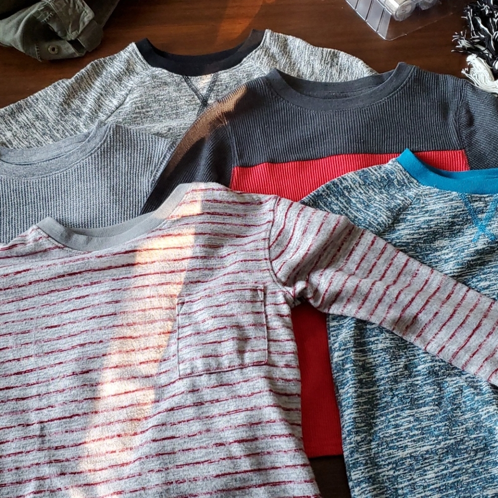 Set of 5 Cat and Jack long sleeve shirts